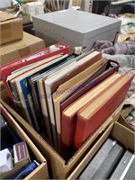 ASST STAMP COLLECTING BOOKS/ NOTEBOOKS, MAGAZINES