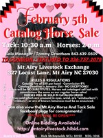 Catalog Horse & Tack Sale February 5th