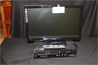 24" Flat Screen Insignia TV & DVD/VHS Player