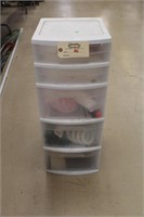 5 Drawer Storage Organizer w/ Crafting Items