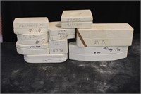 Assortment of clay or pottery ceramic molds
