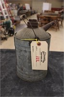Small Galvanized Gas Can