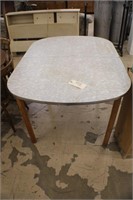 Formica Top Table with wooden legs
