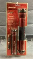 Snap On 3 D-Cell/2 AA-Cell Flashlight Combo Pack