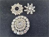 Rhinestone Brooches