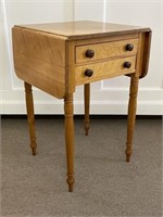 Sheraton 2 Drawer Drop Leaf Stand