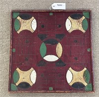 Early Painted Parcheesi Game Board