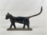 Vintage Black Cat Iron Boot Scraper