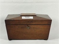 Rosewood Tea Caddy with Key