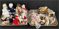 Collection of 16 Contemporary Bisque Dolls