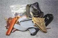 Another pile of holsters. The P08 holster has the