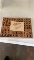 Vintage Wood Spelling Blocks