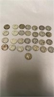 Group of Silver Dimes 1940’s & 60’s