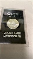 1883 Carson City Uncirculated Silver Dollar