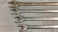 5 pc Snap On SAE Wrench Set