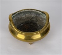 Antique Chinese Bronze Tripod Censer