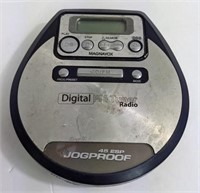 magnavox jog proof cd walk man with fm radio