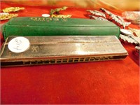 HARMONICAS - "ECHO" , "M.HOHNER"  WITH CASE