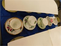 CUPS & SAUCERS - ROYAL ADDERLEY - 2,  COLCLOUGH,