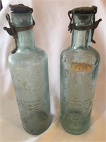 Antique Pair of Dows Jamaica Ginger Ale Bottles