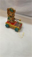 Fisher Price 1962 "Tiny Teddy" Pull Toy