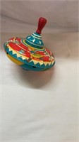 Vintage Ohio Art Co. Tin Spinning Top Toy