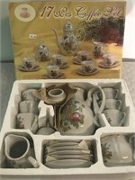 17 pc. Porcelain Tea Set New in Box