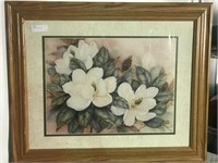 Large Magnolia Framed Artwork