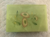 Green Stone Type Jewelry / Trinket Box