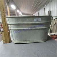 SQUARE GALVANIZED WASH TUB