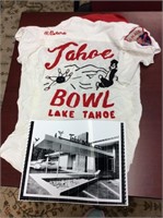 Vintage Tahoe bowl bowling shirt with photograph