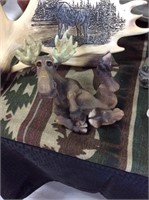 Moose on side figurine