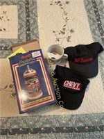 Budweiser Chevy Bel Air Stein, Hats & Shaving Mug