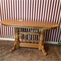4' Amish Oak trestle table