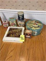 Assorted Tins & Pie Signs