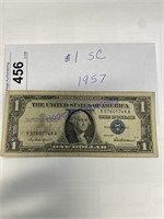 $1 SILVER CERTIFICATE, 1957
