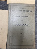Vintage Journal and cash Books