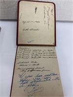 Vintage Class Autographs and a letter