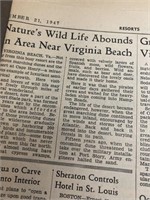 Vintage Newspaper and pictures
