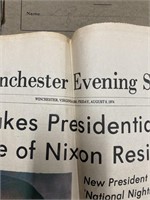 Vintage Newspaper and Bookkeeping
