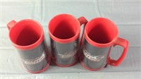 Set of 3 Snap On Tools Thermo-serv Mugs