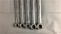 5 Piece Snap On Tools Combination Wrench Set
