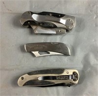 Lot of 3 Pocket Knifes