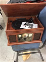 Record player cd player vintage radio