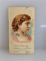 1888 N27 Allen Ginter Worlds Beauties Miss Hading
