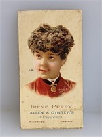 1888 N27 Allen Ginter Worlds Beauties Irene Perry