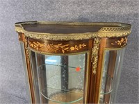 ANTIQUE FRENCH MARQUETRY INLAID CURIO