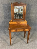 19TH CENT. MARQUETRY INLAID FRENCH STAND WITH