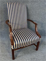HICKORY CHAIR OPEN ARM CHIPPENDALE CHAIR