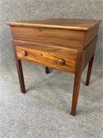 18TH CENT. WALNUT LIFT TOP DESK ON STAND